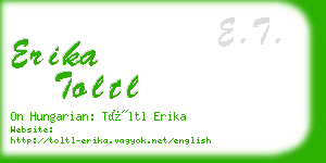 erika toltl business card